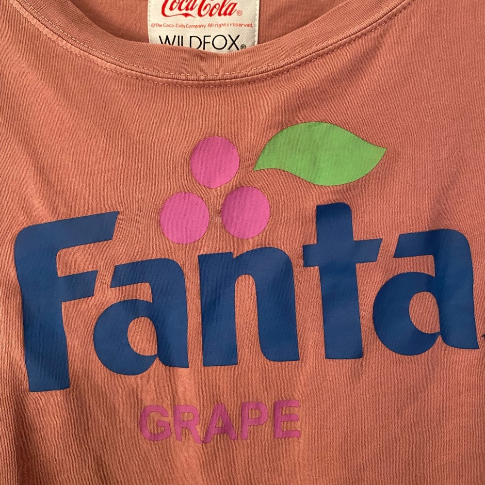 Wildfox Fanta Grape Crop Top Burnt Orange Size Small - Picture 7 of 7